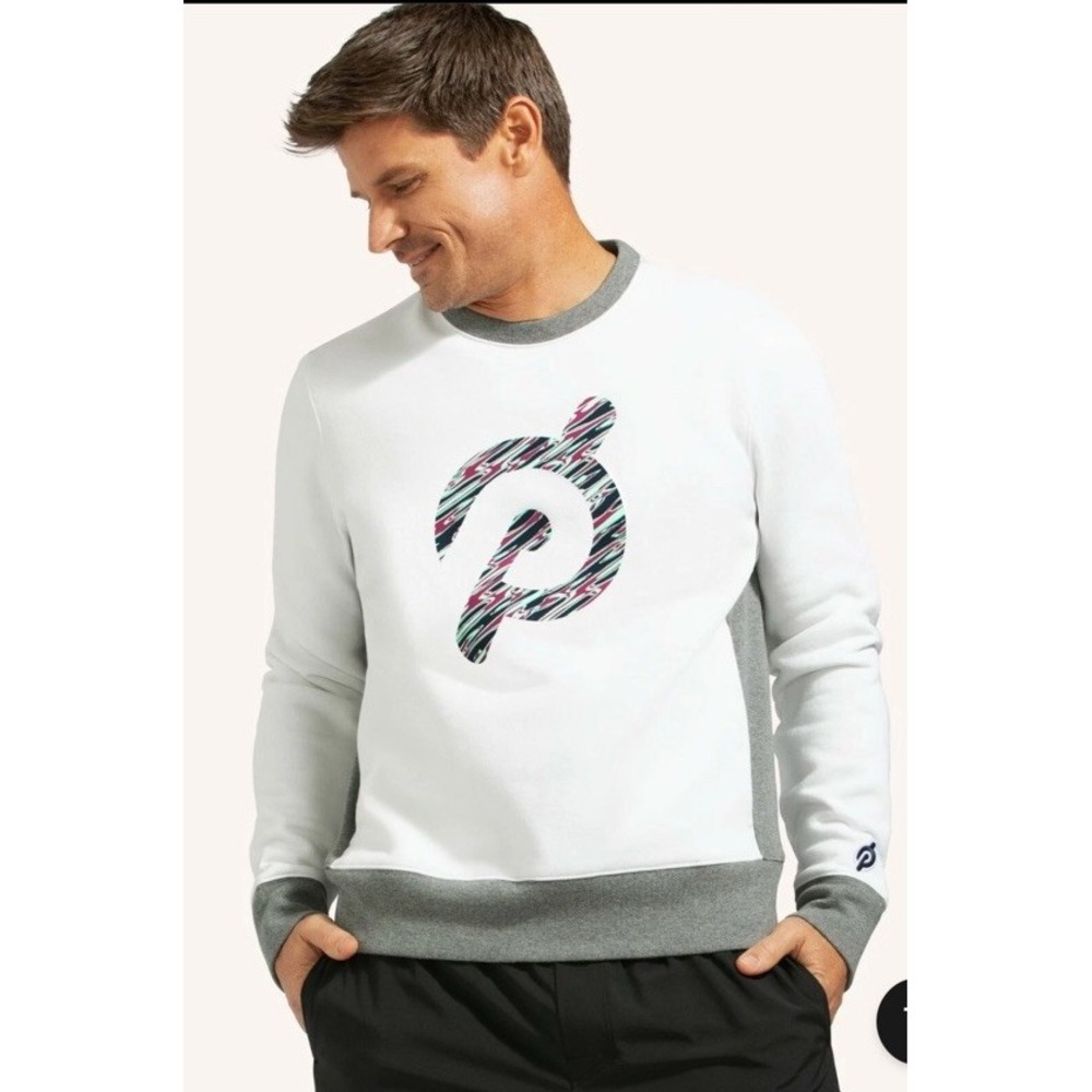 Fourlaps‎ x Peloton Colorblock Crewneck Pullover (white) - Xlarge